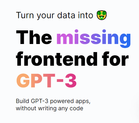 The missing frontend for GPT-3