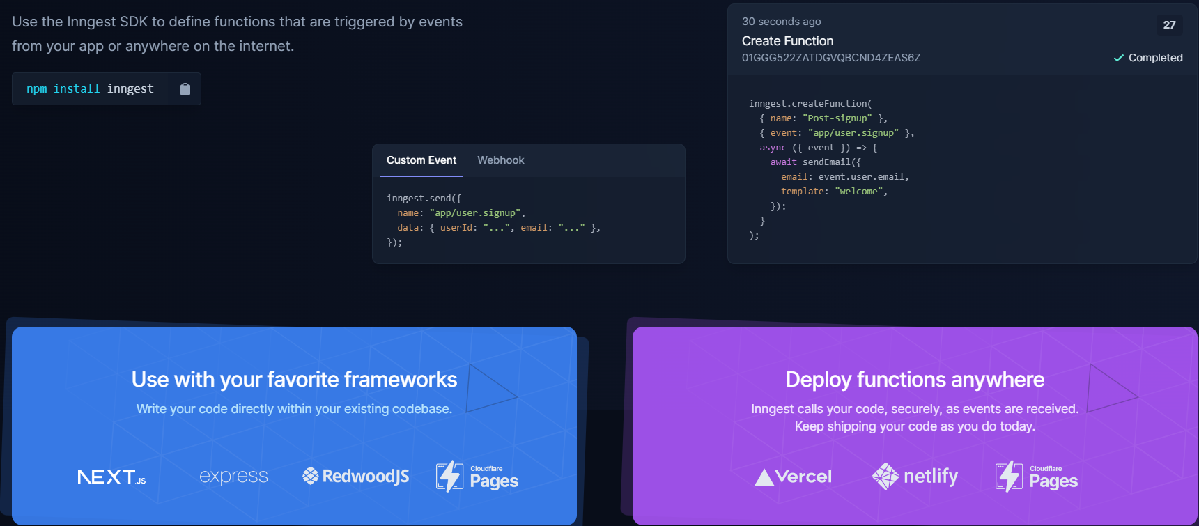 Ship Background Jobs, Crons, Webhooks, and Reliable Workflows in record time