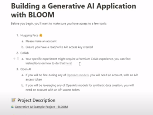 Fine-tuning BLOOM: GenerAd AI Tutorial from Building Generative AI Applications Workshop