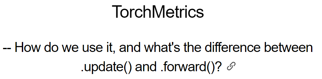 TorchMetrics