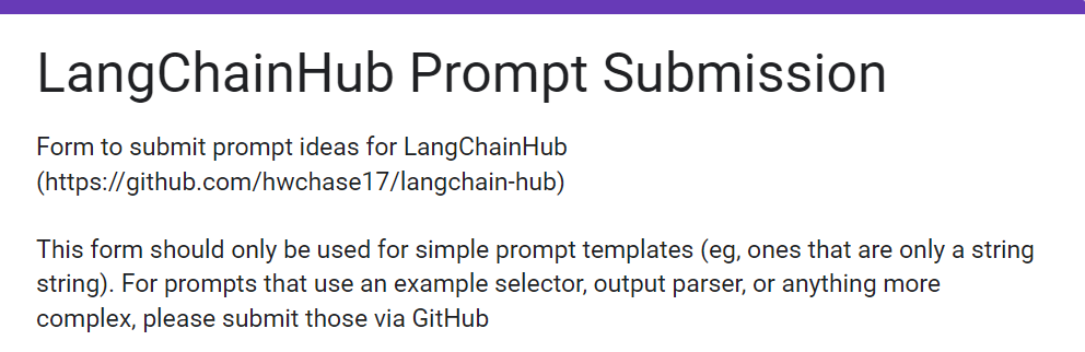 LangChain Hub