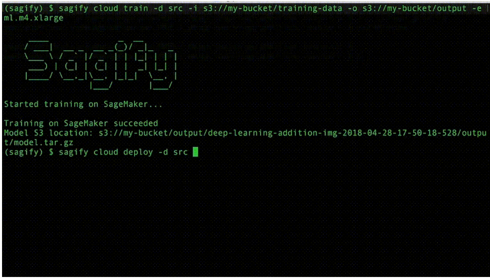 A command-line utility to train and deploy Machine Learning/Deep Learning models on AWS SageMaker in a few simple steps!