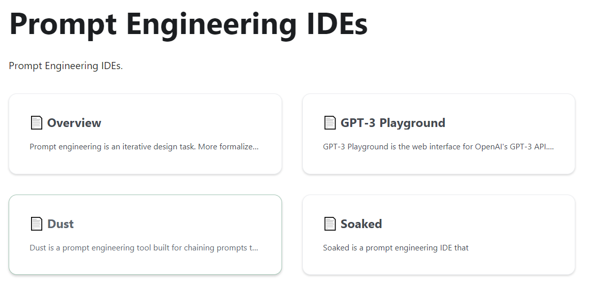 Prompt Engineering IDEs